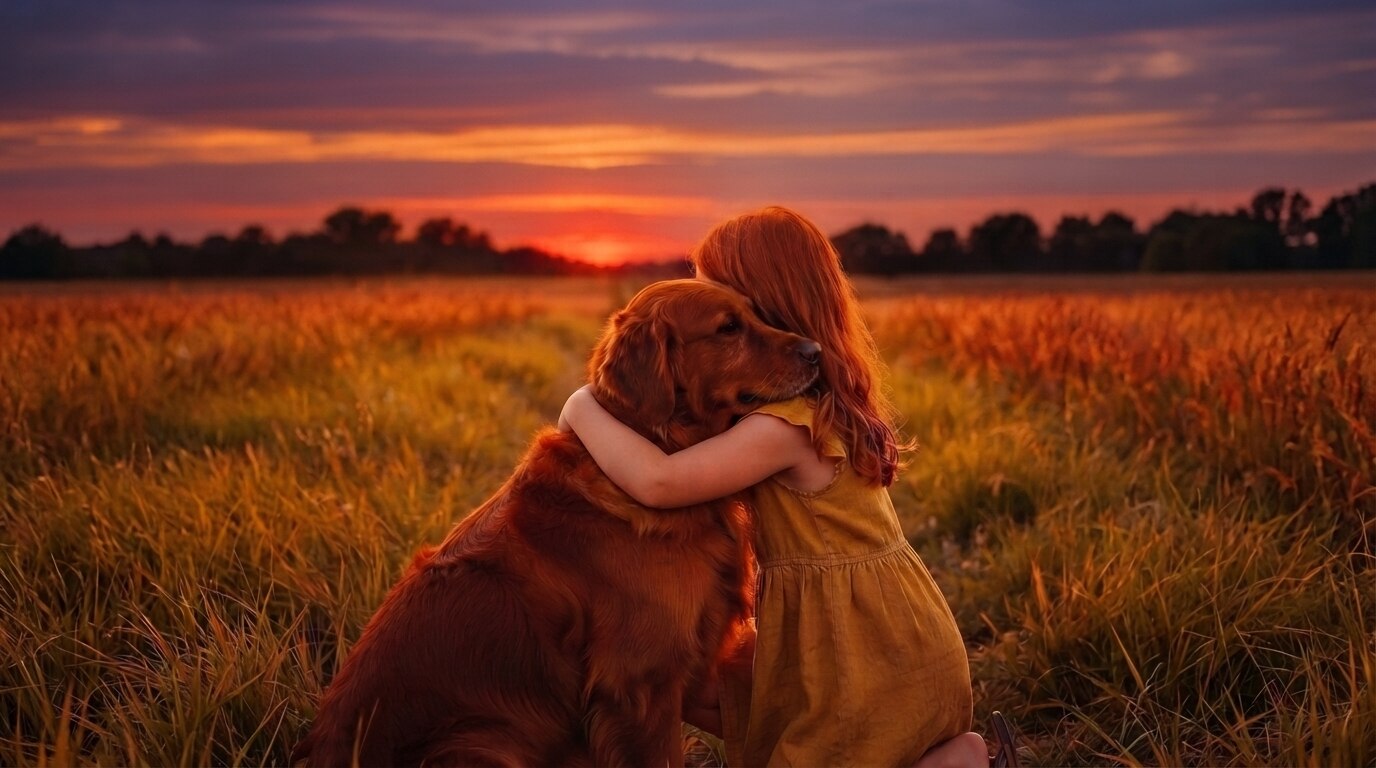 Lisa and Terry with golden retrievers at One Golden Moment